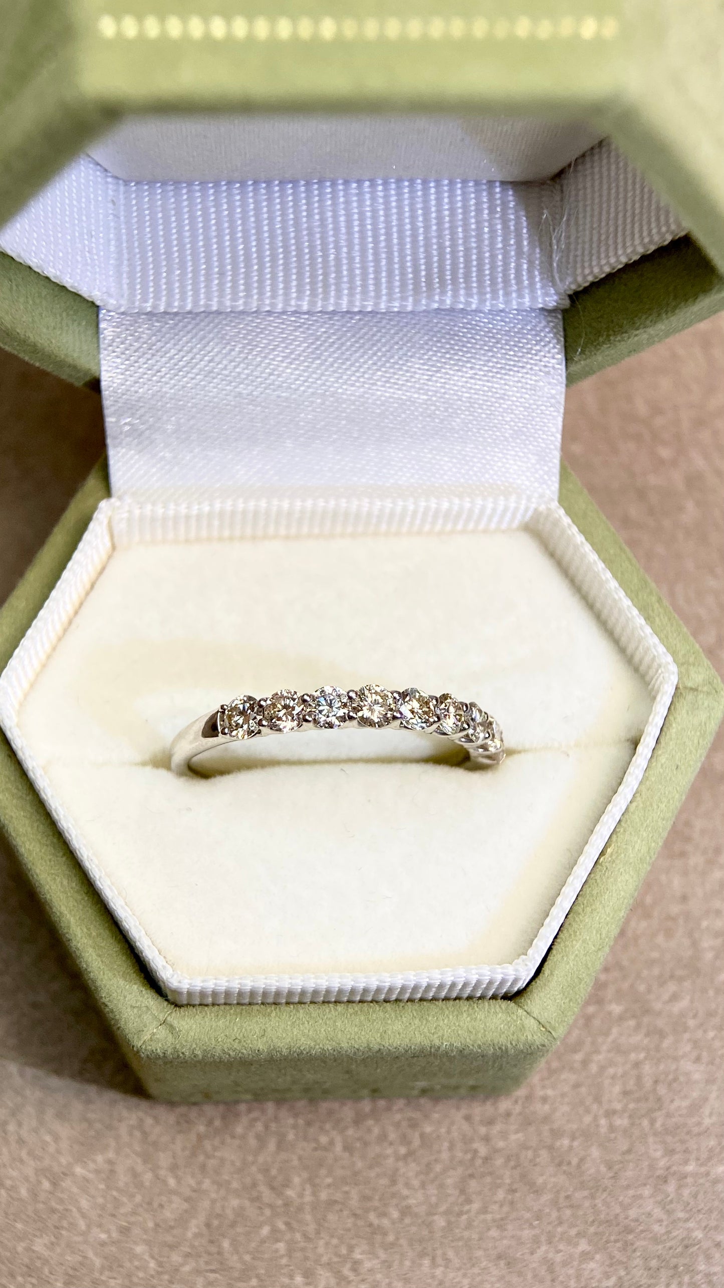 Pt900プラチナ&ダイヤモンドリング|ダイヤモンド0.54カラット|日本製ヴィンテージエステートジュエリー