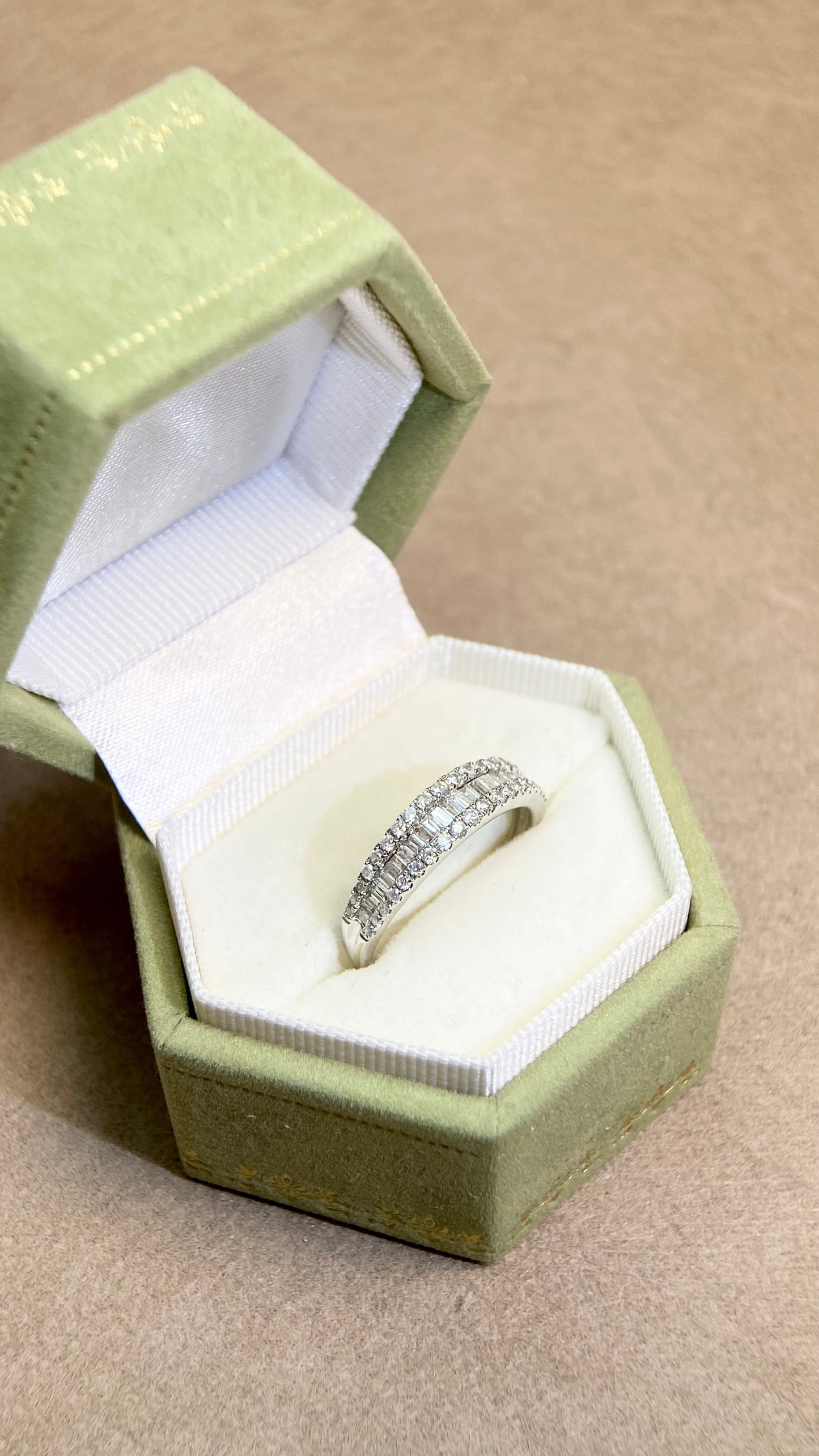 K18ゴールド&ダイヤモンドリング|ダイヤモンド2.31ct|日本製ヴィンテージエステートジュエリー