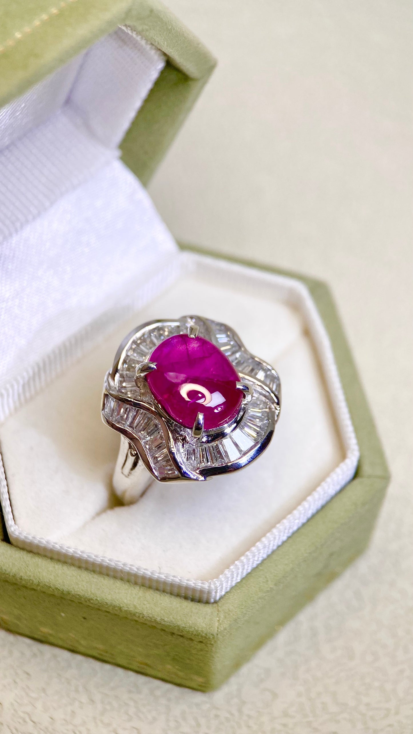 K18ゴールド&ダイヤモンドリング|ダイヤモンド2.31ct|日本製ヴィンテージエステートジュエリー