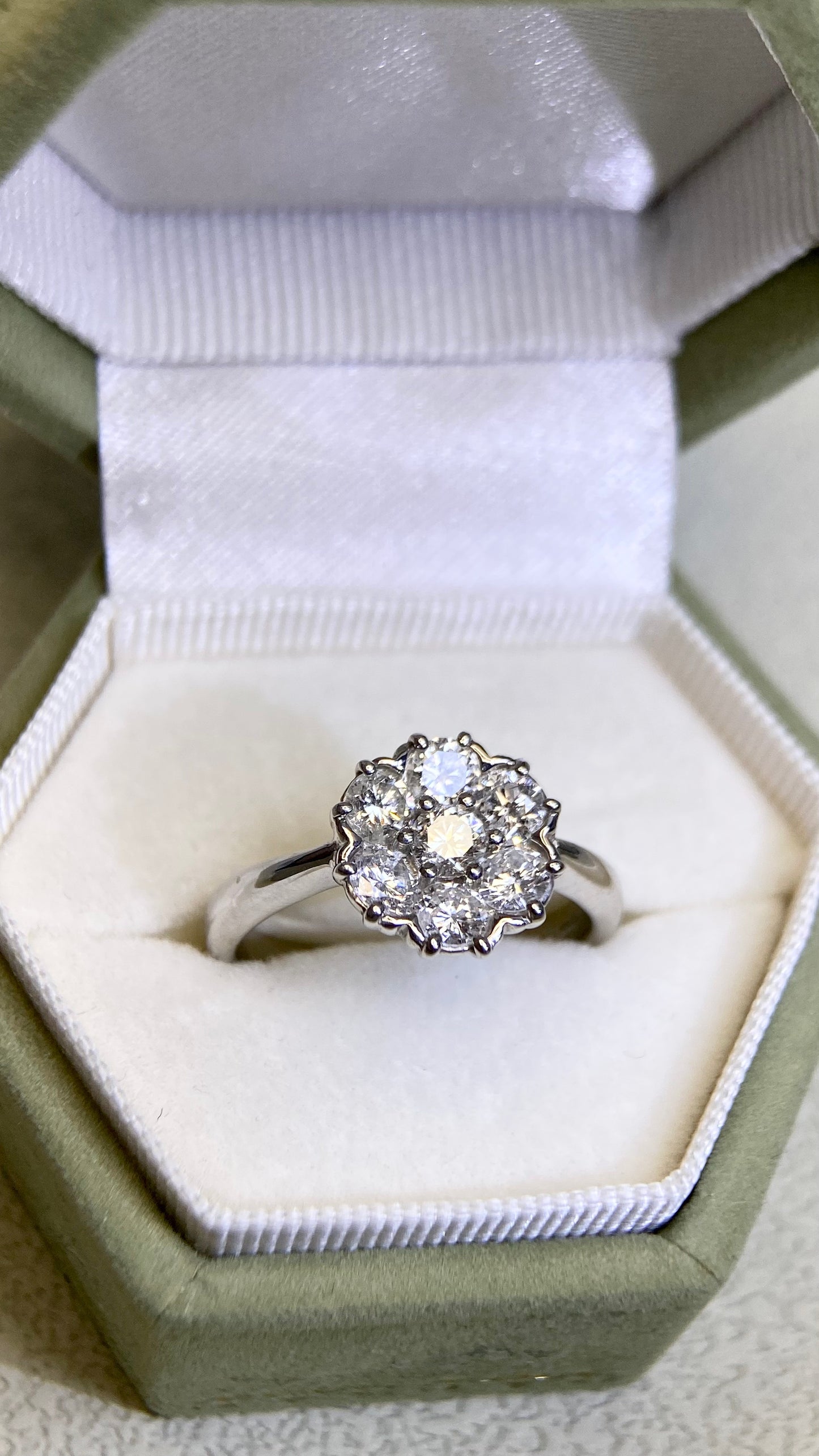 K18ゴールド&ダイヤモンドリング|ダイヤモンド2.31ct|日本製ヴィンテージエステートジュエリー