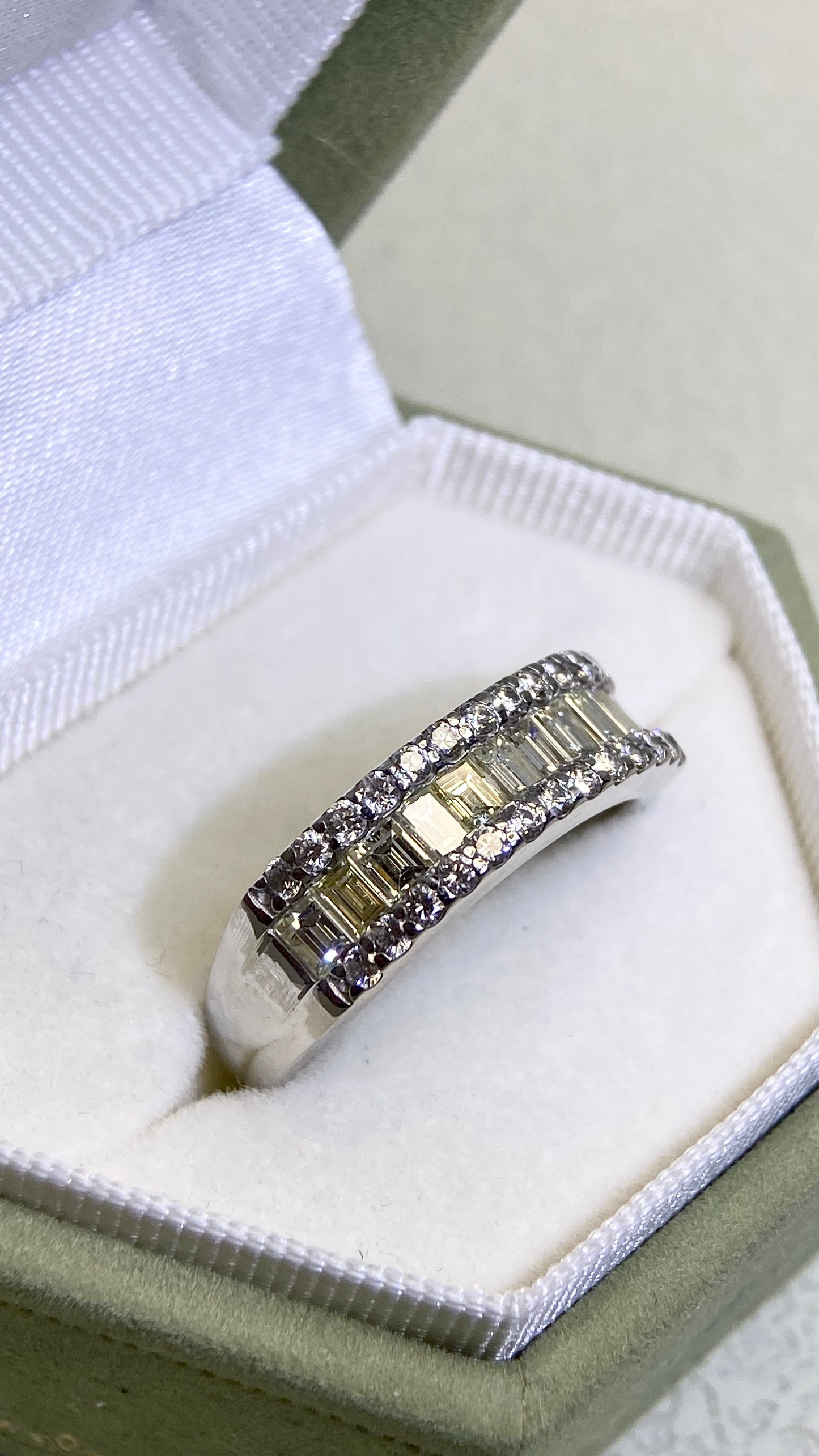 Pt900 Platinum&Diamond Ring | Diamond 1.28ct | Japanese Vintage Estate Jewelry-BOCS