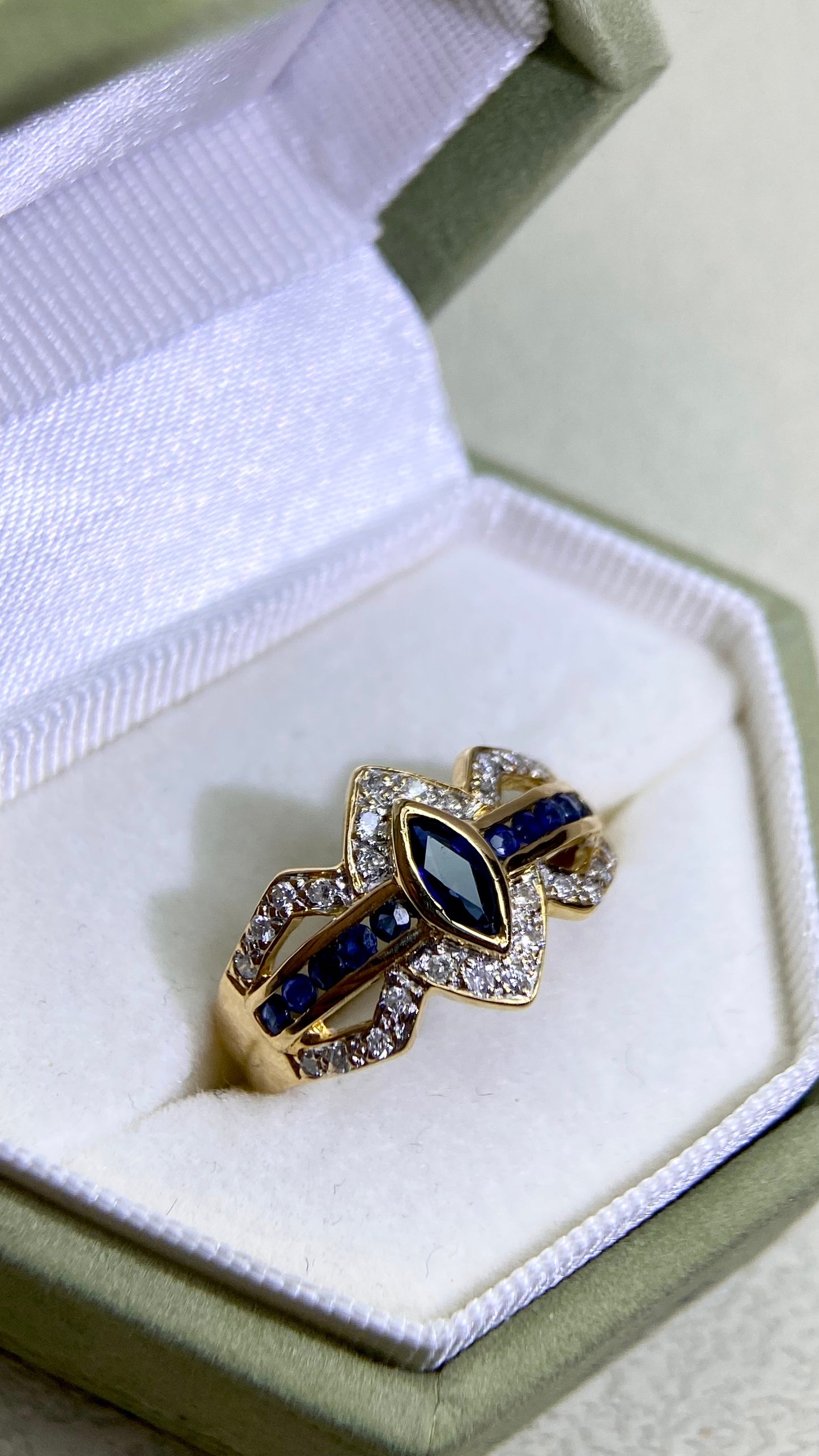 K18ゴールド&ダイヤモンドリング|ダイヤモンド2.31ct|日本製ヴィンテージエステートジュエリー