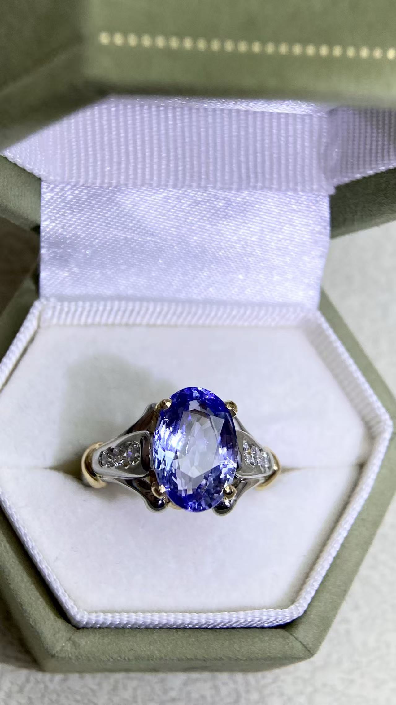 K18ゴールド&ダイヤモンドリング|ダイヤモンド2.31ct|日本製ヴィンテージエステートジュエリー