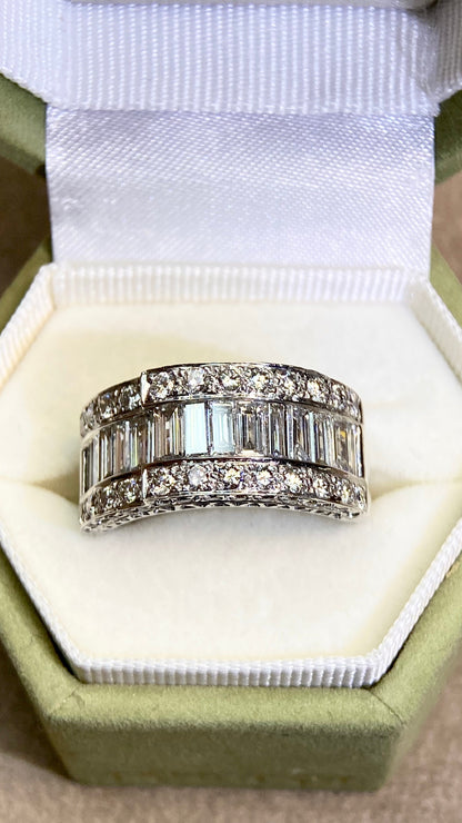 K18ゴールド＆ダイヤモンドリング｜ダイヤモンド2.31ct｜日本製ヴィンテージエステートジュエリー