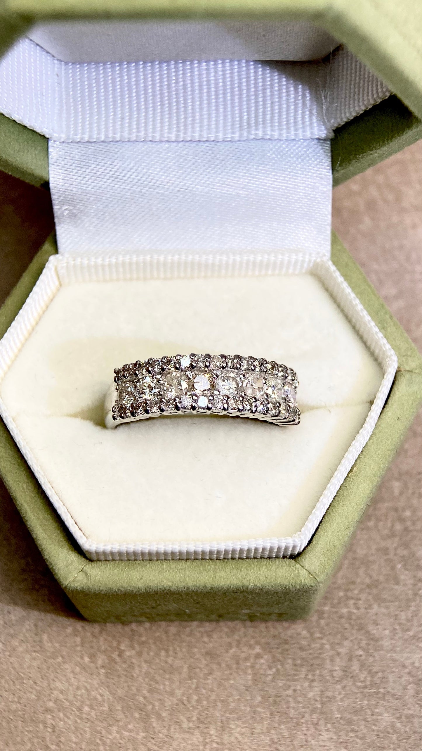 Pt900プラチナ＆ダイヤモンドリング｜ダイヤモンド1.03カラット｜日本製ヴィンテージエステートジュエリー