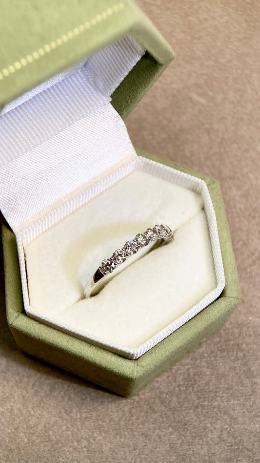 Pt900プラチナ＆ダイヤモンドリング｜ダイヤモンド0.54カラット｜日本製ヴィンテージエステートジュエリー