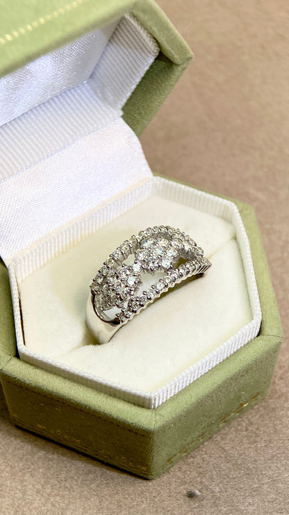 K18ゴールド＆ダイヤモンドリング｜ダイヤモンド2.31ct｜日本製ヴィンテージエステートジュエリー