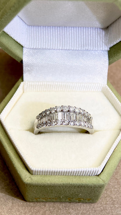 Pt900プラチナ＆ダイヤモンドリング｜ダイヤモンド0.744ct/0.79ct｜ルイ・ヴィトン-VS2｜日本製ヴィンテージエステートジュエリー