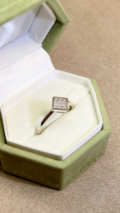 Pt900プラチナ＆ダイヤモンドリング｜ダイヤモンド0.744ct/0.79ct｜ルイ・ヴィトン-VS2｜日本製ヴィンテージエステートジュエリー