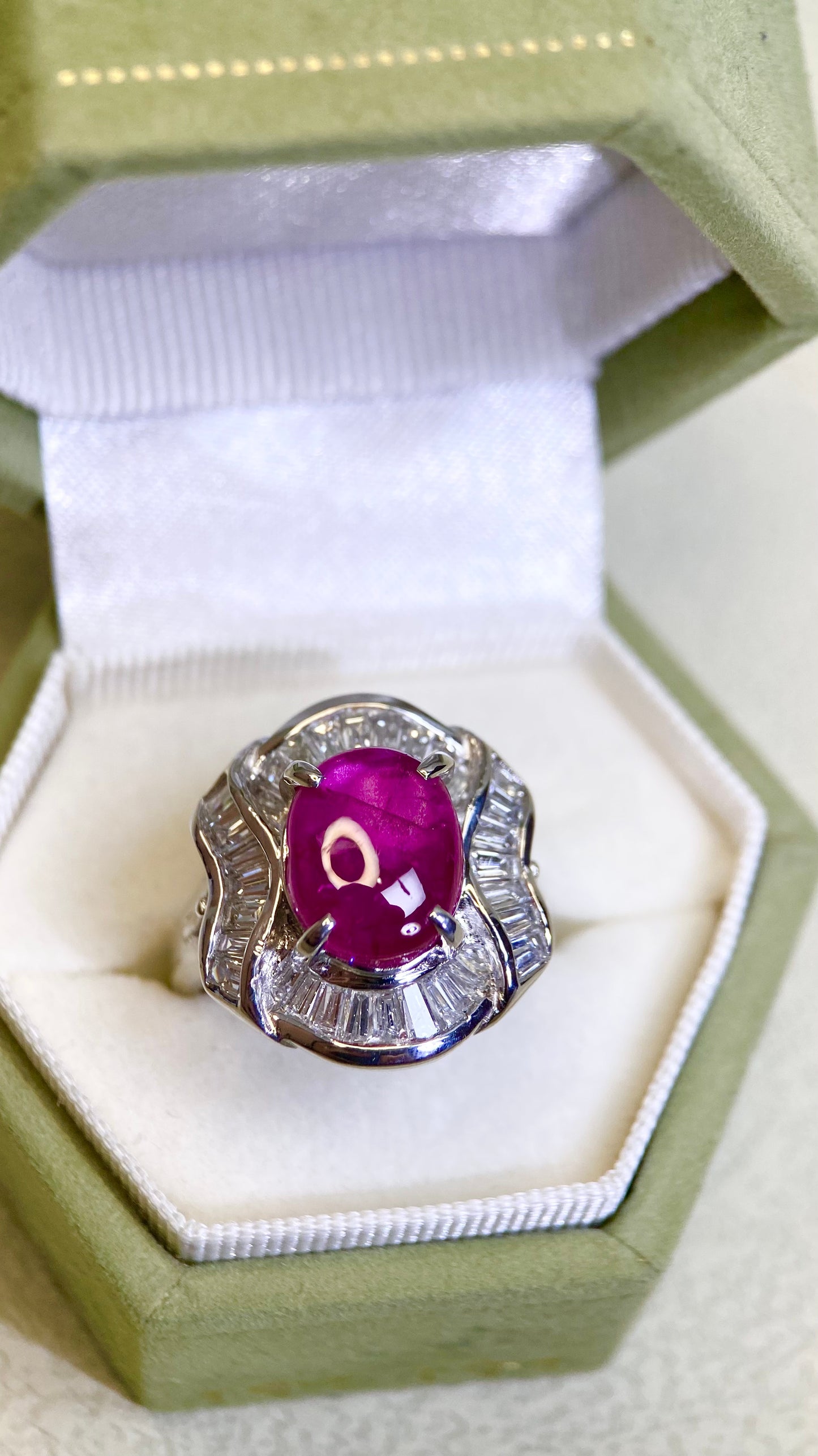 K18ゴールド＆ダイヤモンドリング｜ダイヤモンド2.31ct｜日本製ヴィンテージエステートジュエリー