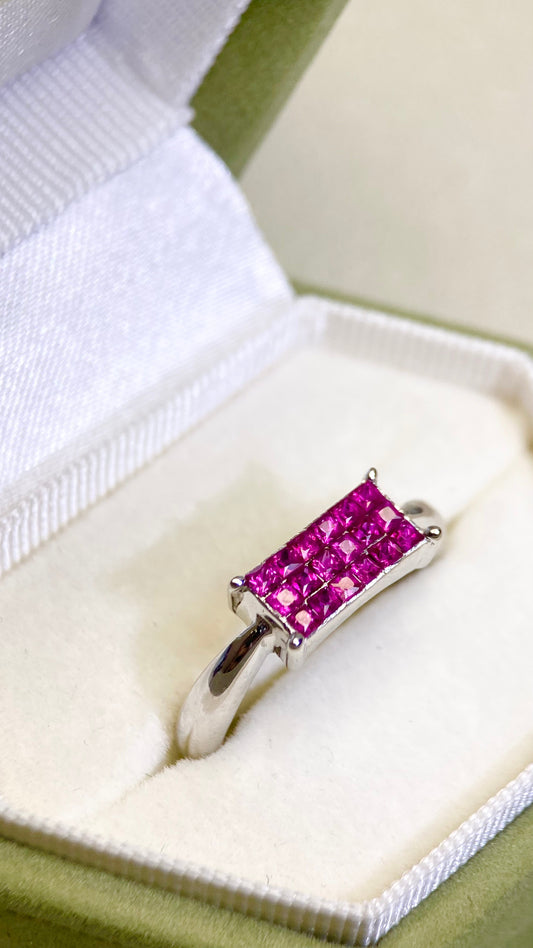 K18/750 Gold&Ruby Ring | Ruby 0.40ct | Japanese Vintage Estate Jewelry