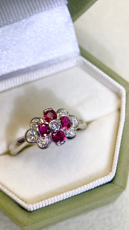 K18ゴールド＆ダイヤモンドリング｜ダイヤモンド2.31ct｜日本製ヴィンテージエステートジュエリー