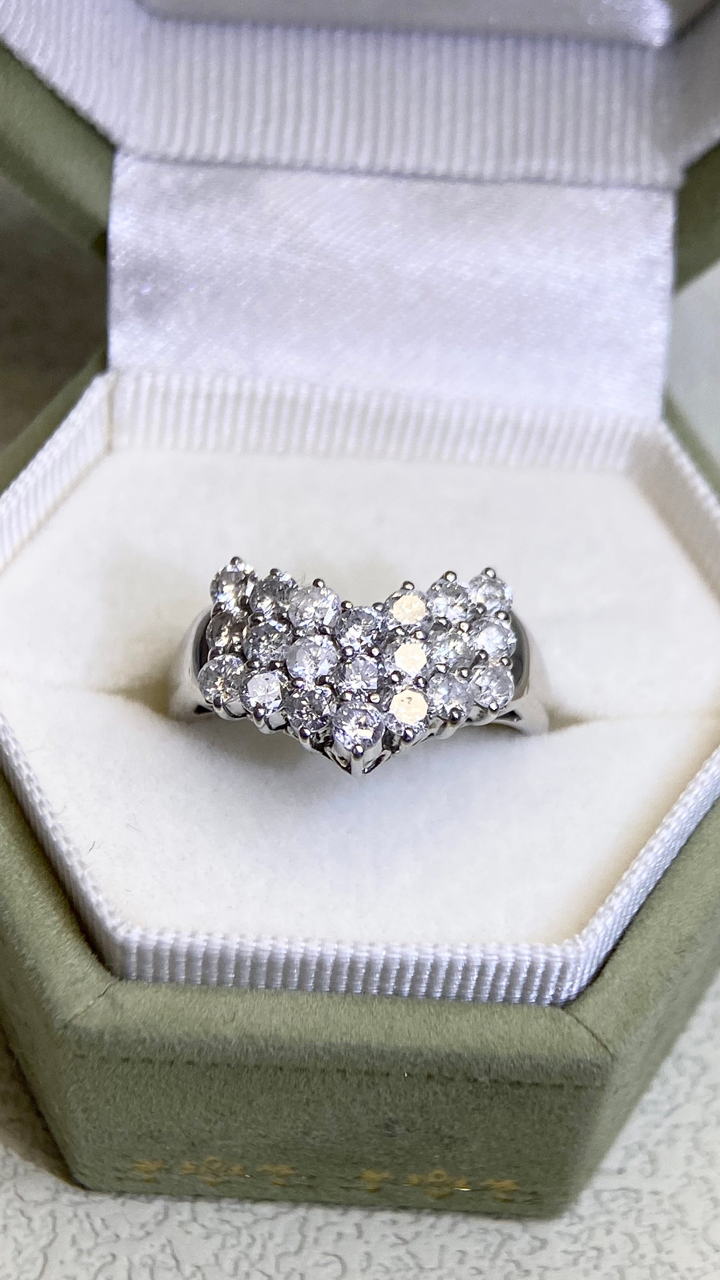 K18ゴールド＆ダイヤモンドリング｜ダイヤモンド2.31ct｜日本製ヴィンテージエステートジュエリー