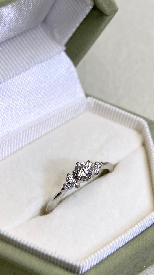 K18ゴールド＆ダイヤモンドリング｜ダイヤモンド2.31ct｜日本製ヴィンテージエステートジュエリー