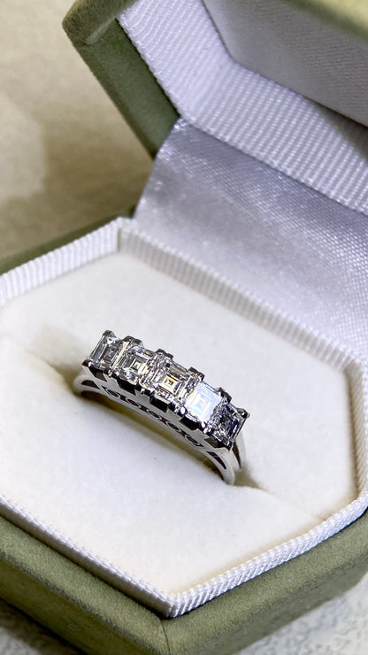 Pt900 Platinum&Diamond Ring | Diamond 1.03ct | Japanese Vintage Estate Jewelry-BOIH