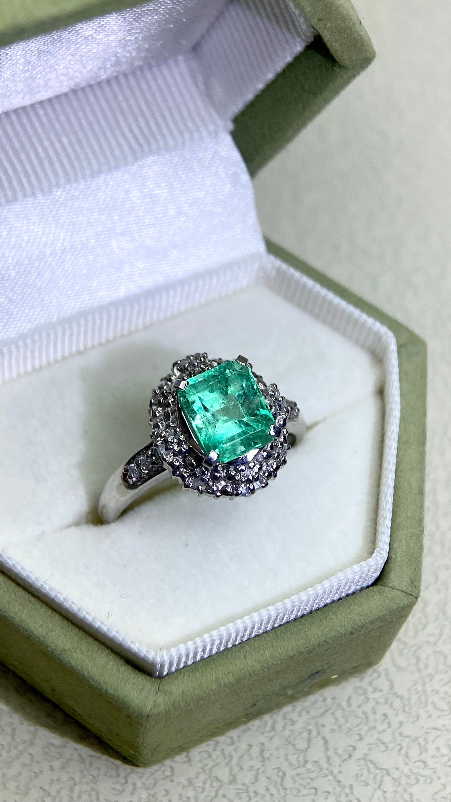 K18ゴールド＆ダイヤモンドリング｜ダイヤモンド2.31ct｜日本製ヴィンテージエステートジュエリー