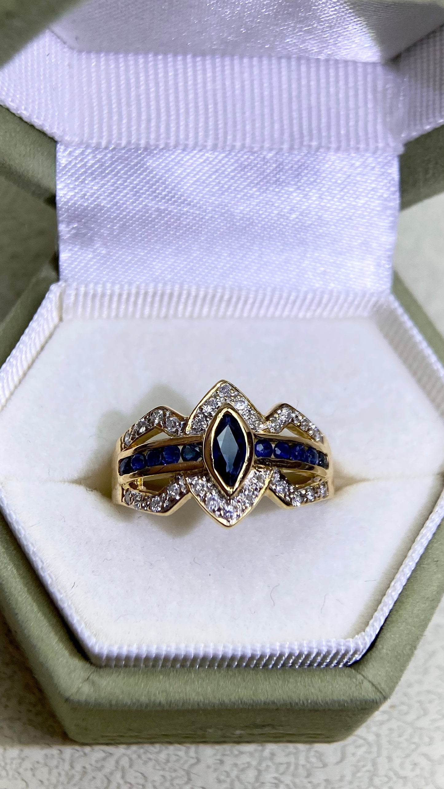 K18ゴールド＆ダイヤモンドリング｜ダイヤモンド2.31ct｜日本製ヴィンテージエステートジュエリー