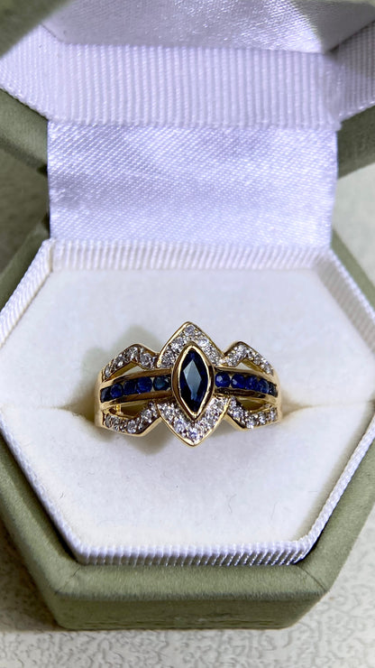 K18ゴールド＆ダイヤモンドリング｜ダイヤモンド2.31ct｜日本製ヴィンテージエステートジュエリー