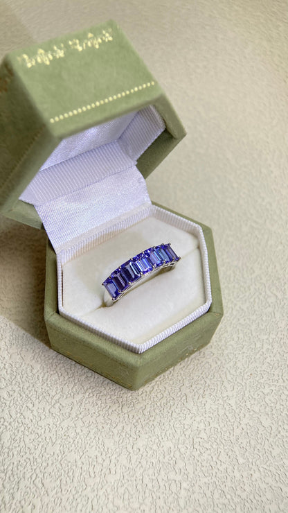 Pt950プラチナ＆タンザナイトリング｜タンザナイト1.80カラット｜日本製ヴィンテージエステートジュエリー-BKUO