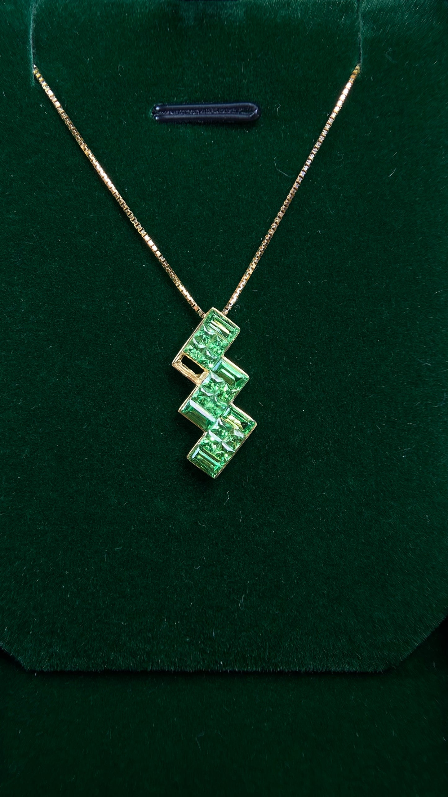 K18 Gold&Garnet&Necklace| Garnets: 1.86ct｜Japanese Vintage Estate Jewelry -BQKQ