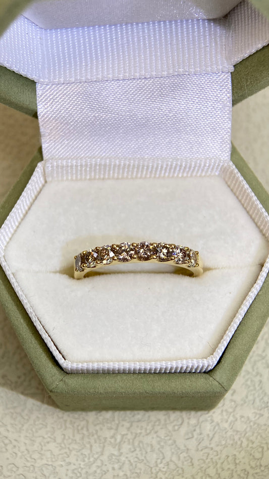 K18 Gold&Diamond Ring| Diamonds:0.60ct | Japanese Vintage Estate Jewelry -BRVX2629