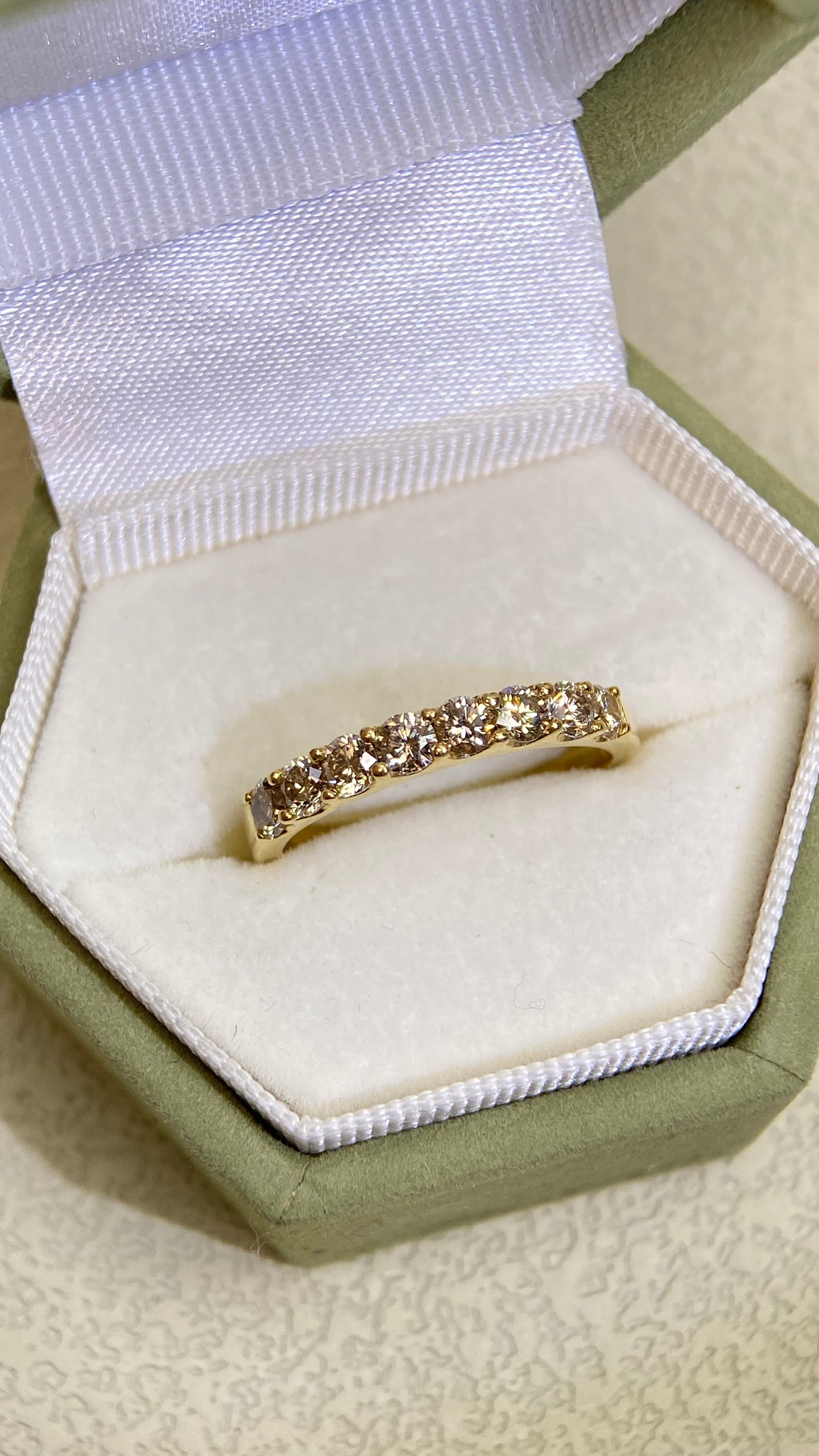 K18 Gold&Diamond Ring| Diamonds:0.60ct | Japanese Vintage Estate Jewelry -BRVX2629