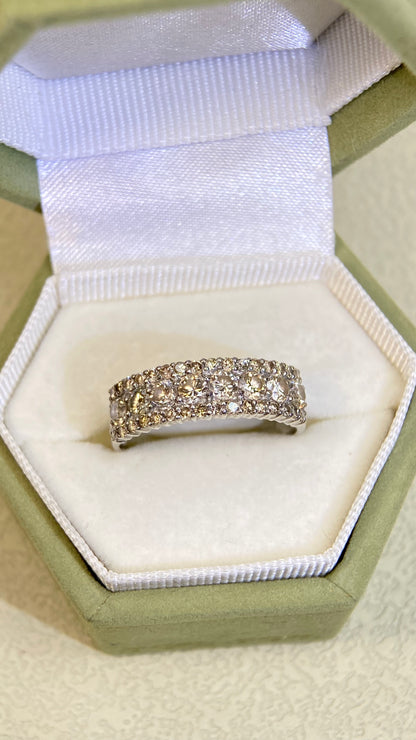 Pt900 Platinum&Diamond Ring| Diamonds:1.00ct | Japanese Vintage Estate Jewelry -BRTR2571
