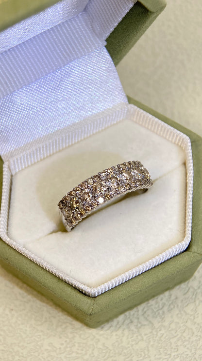 Pt900 Platinum&Diamond Ring| Diamonds:1.00ct | Japanese Vintage Estate Jewelry -BRTR2571