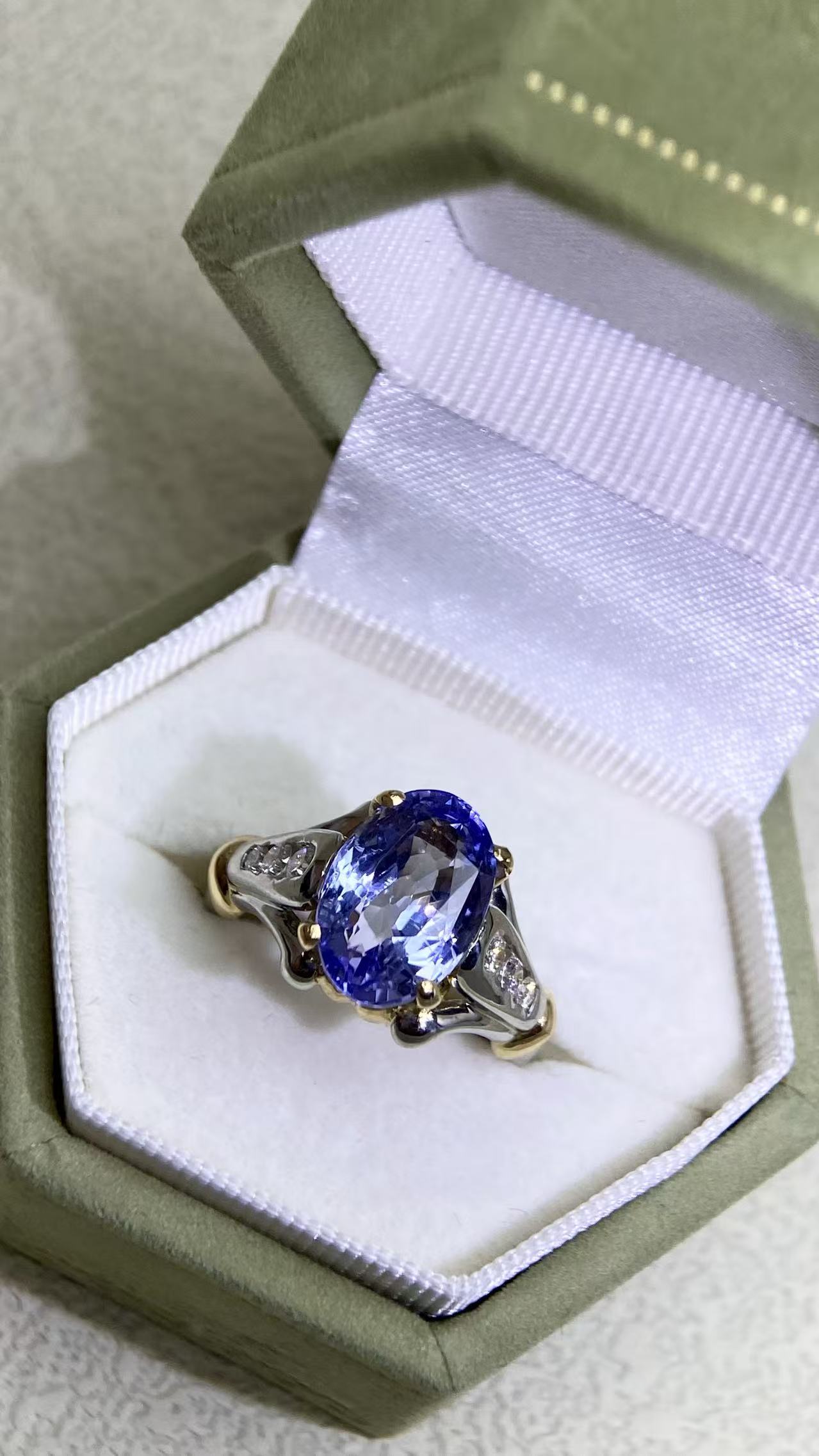 K18ゴールド＆ダイヤモンドリング｜ダイヤモンド2.31ct｜日本製ヴィンテージエステートジュエリー