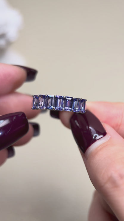 Pt950プラチナ＆タンザナイトリング｜タンザナイト1.80カラット｜日本製ヴィンテージエステートジュエリー-BKUO